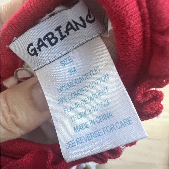 Christmas Onesie Polka Dot & Ruffle - Picture 4 of 4